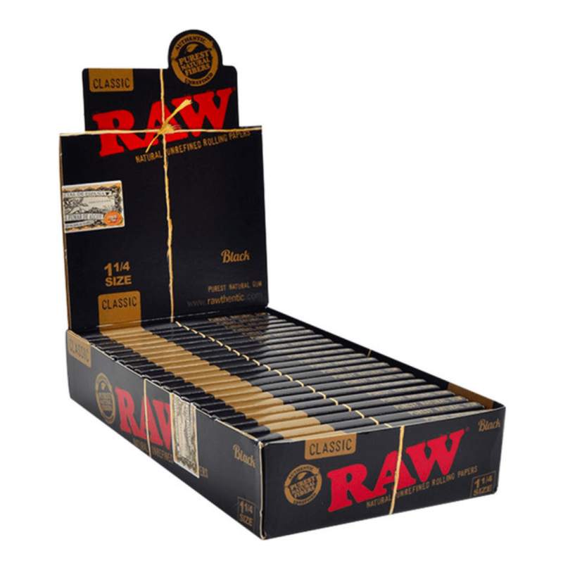 Raw Black Rolling Papers 1 1/4