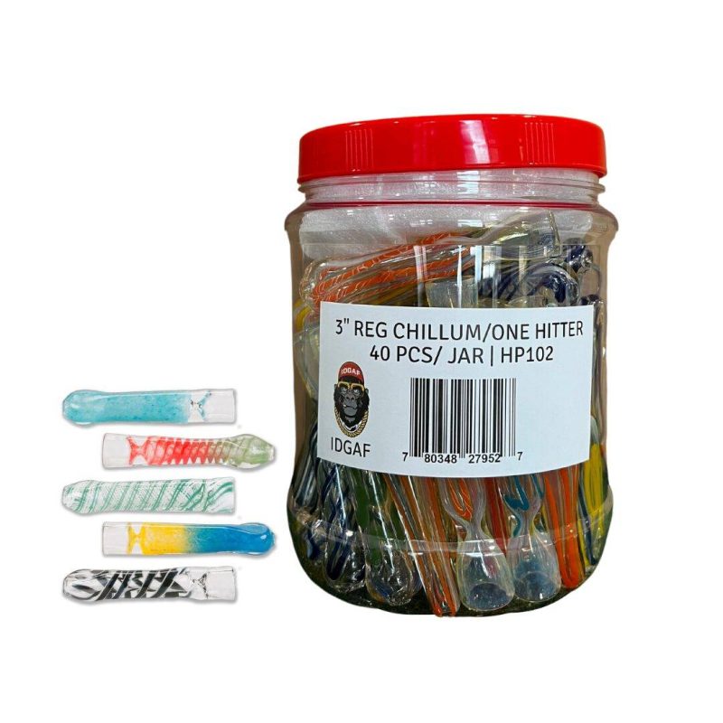 3" Glass Chillum Jar