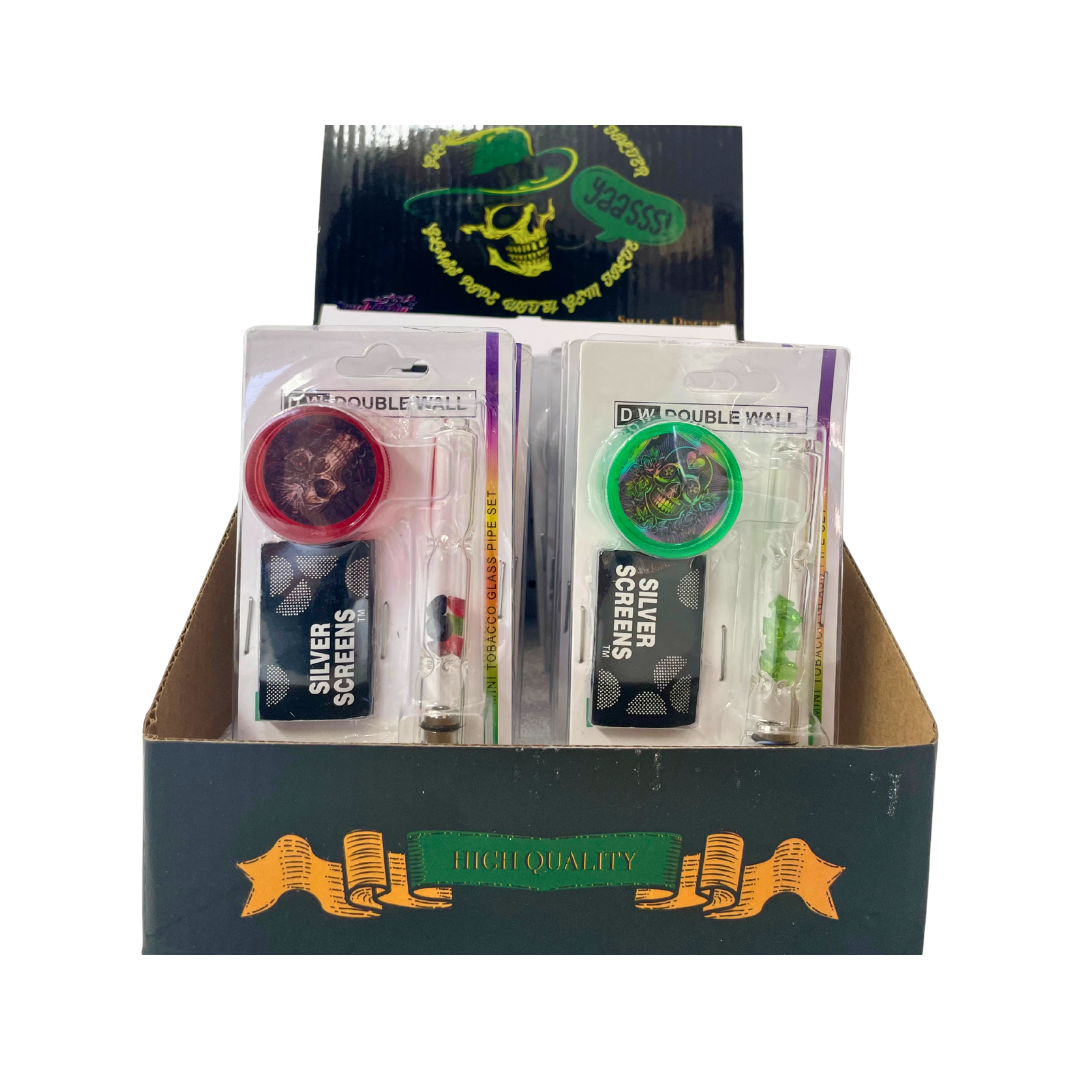 Smoketopia Glass Pipe w Screen