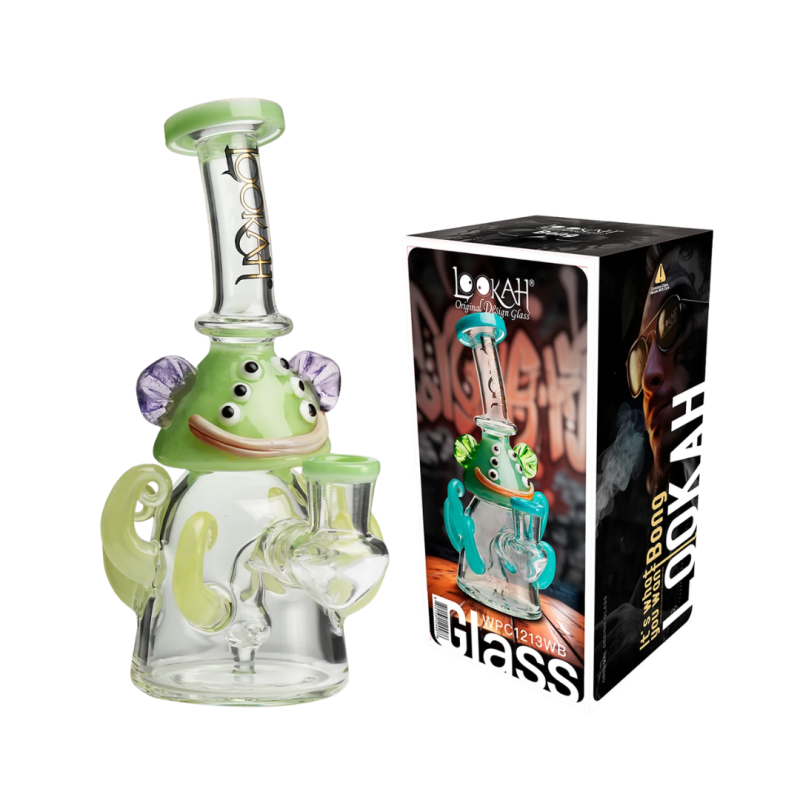 Lookah 8 Inch Mini Cute Six Eyes Clown Octopus Dab Rig