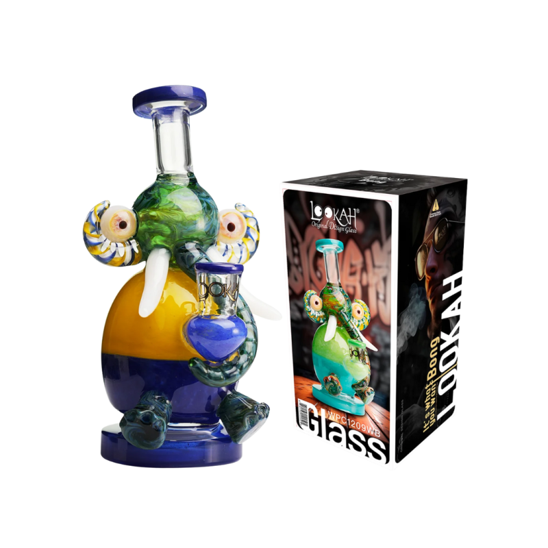 Lookah Mini Multicolored Elephant Dab Rig
