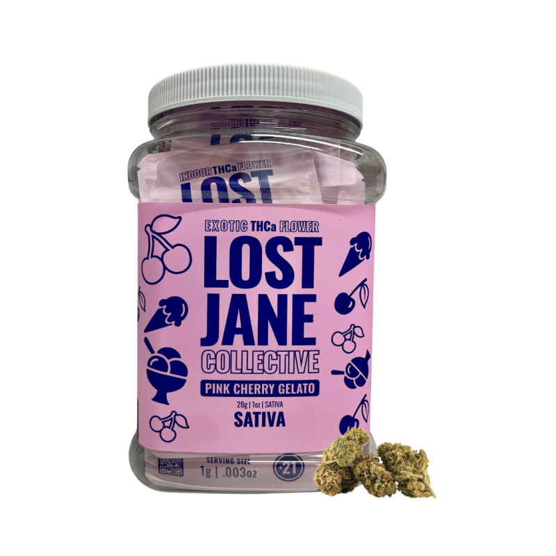 Lost Jane THCA Flower Jar Display