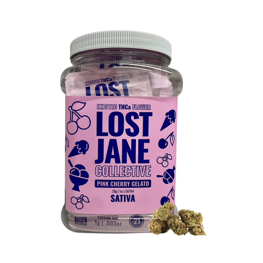 Lost Jane THCA Flower Jar Display